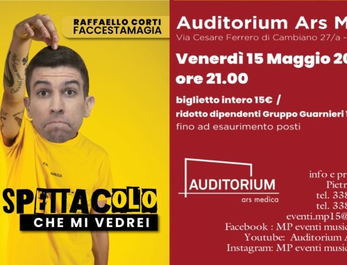 “Uno spettacolo che mi vedrei” Venerdì 15 Maggio